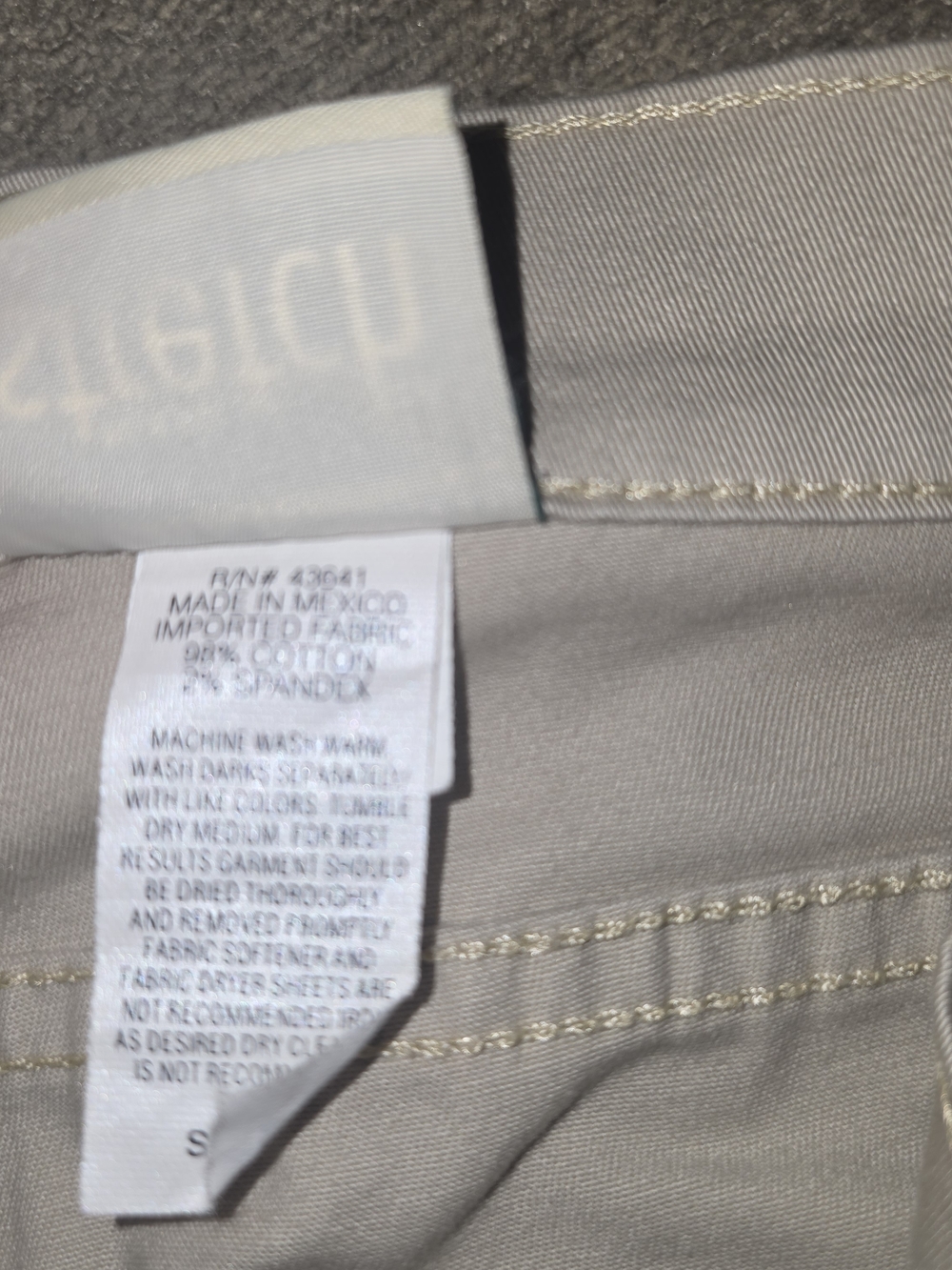 Women's Light Beige Casual Pants with Button Accent Size 14 - Picture 5 of 6
